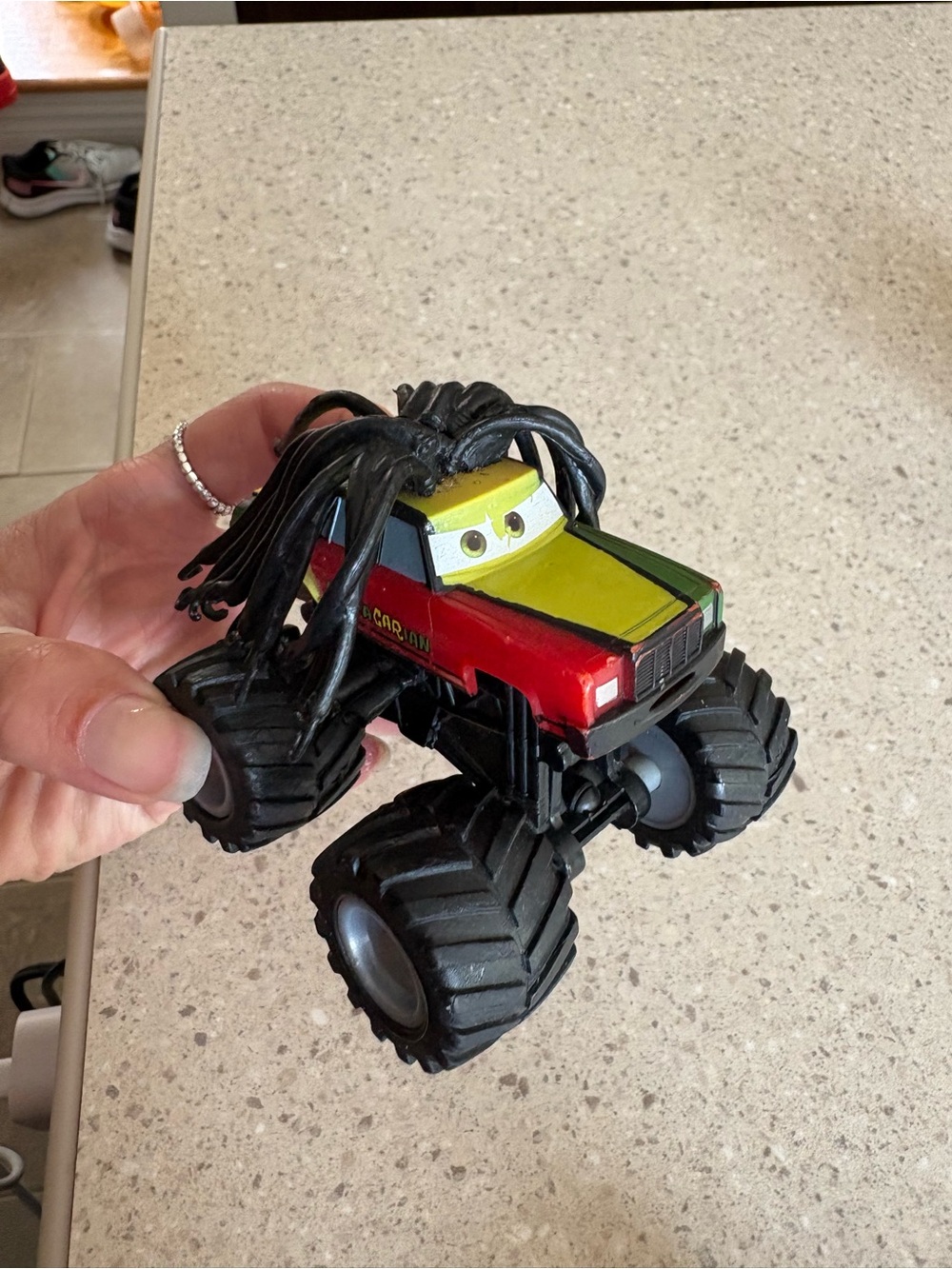 Disney Pixar Cars Monster Truck Mater Rasta Carian Diecast Toon Deluxe Toy EUC